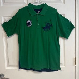 Green and blue Polo shirt